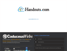 Tablet Screenshot of handouts.com